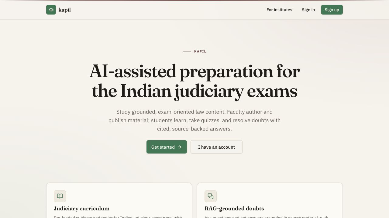 Law study platform with AI-assisted learning